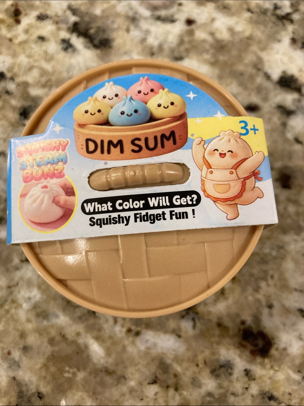 Dim Sum Squishy Fidget Toy - Cream Plush Stress Reliever